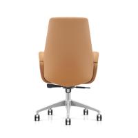 Chaise de bureau pivotante commerciale haut de gamme à dossier bas chaise de bureau ergonomique en cuir de luxe