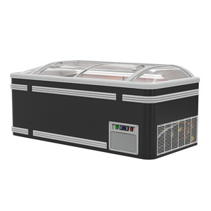 Congelador Horizontal Ice Shop con Puerta de Vidrio Curvo Negro, Capacidad de 850 Litros, Precio de Refrigeradores - Product Image 2