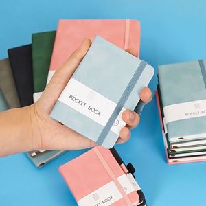 High Quality Customisable A5 Saddle Stitched Removable Hardcover Waterproof PU Leather Notebook Planners <b>Journals</b> Custom Color - Product Image 4