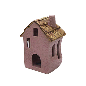 Lot de Lanternes à Bougies Artisanales en Céramique en Forme de <span class=keywords><strong>Maison</strong></span> Vintage pour Décoration de Table - Product Image 5