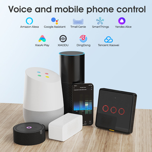SMATRUL-Aplicación de voz sin neutro, Interruptor táctil inteligente con luz de la UE, wifi, Tuya, Zigbee, <span class=keywords><strong>Alexa</strong></span>, Google Home, sin condensador - Product Image 5