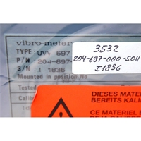 VIBRO-METER UVV 697 Procesador de Vibraciones, Programación PLC, Control Industrial, RS485, Ethernet, 256 I/O, 204-697-000-02