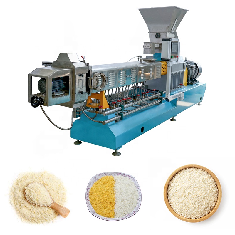 Automatic Breadcrumbs Processing Panko Bread Crumbs Making Extruder Machinery Manufacturing Plant Bread Crumb Production Line