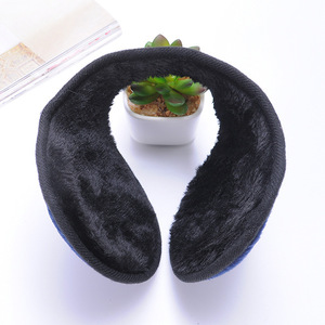 FF525 Wholesale Plush Lined Ear Warmer Winter Furry Thicken Ear Muffs Women <strong>Men</strong> Classic Fleece <strong>Earmuff</strong> - Product Image 3