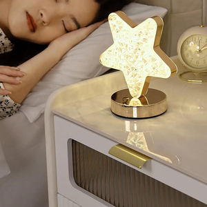 Tri-Color Touch Dimming LED Color-Changing Battery Ambient <b>Light</b> Christmas Decoration Night <b>Light</b> Moon <b>Star</b> Atmosphere for Home - Product Image 6