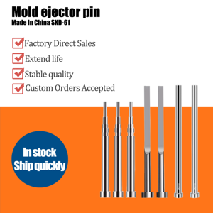 Thấm Nitơ xử lý bề mặt 900hv độ cứng chính xác mặt đất skd61 <span class=keywords><strong>ejector</strong></span> pins cho khuôn ép nhựa - Product Image 3