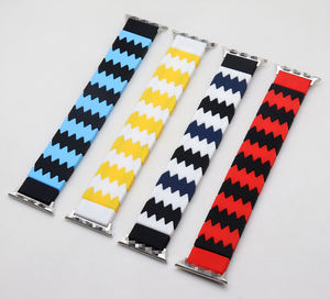 Reemplazo de correa de reloj de moda de silicona HMJ 44 38 mm correa de reloj inteligente Jelly Splicing Colorblock Band para <span class=keywords><strong>Apple</strong></span> <span class=keywords><strong>Watch</strong></span> - Product Image 5