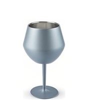Gobelet à vin en acier inoxydable de style moderne de 14 oz avec pied amovible, verre à champagne isolé personnalisé pour les fêtes, le bureau, les mariages