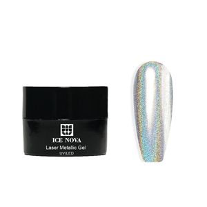 Gel Metálico Láser ICE NOVA China 2025, Producto Innovador Más Popular, Esmalte de Gel con Pigmento Holográfico Cromado Láser Espejo - Product Image 1