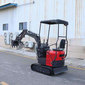 Mini-excavatrice compacte de 1 tonne, excavatrice sur chenilles pour jardin, ferme, construction, homologuée CE EPA, moteur Kubota en option, usine OEM - Product Image 1