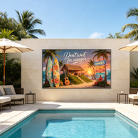Téléviseur intelligent Android 4K extérieur 65 pouces, étanche IP55, affichage numérique, haut-parleur intégré, animation, luminosité 1000 nits