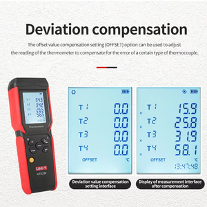 UT325F Digital Thermometer 4 Channel <b>Temperature</b> <b>Data</b> <b>Logger</b> K J T E R S N Type Thermocouple Tester for <b>Data</b> - Product Image 4