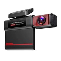 Kamera Dasbor Mobil Tahan Air dengan Layar IPS Lipat Full HD 2K, Kamera Tunggal, WiFi, GPS, Penglihatan Malam, dan Perekaman Loop