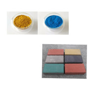 Poudre d'oxyde de fer rouge pour carreaux de ciment en béton colore d'asphalte