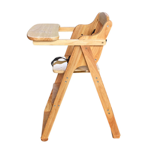 Silla Alta <span class=keywords><strong>de</strong></span> Madera Pintada para Bebés, Silla <span class=keywords><strong>de</strong></span> Madera para Niños para Comer, Silla <span class=keywords><strong>de</strong></span> Comedor Plegable y Portátil para Bebés - Product Image 6