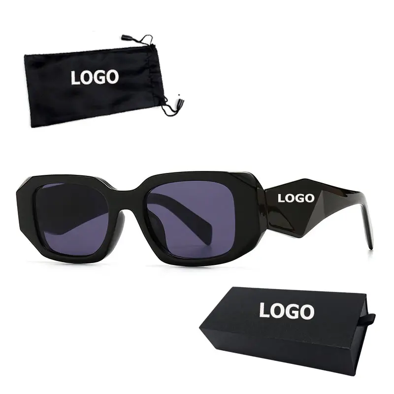 2022 Lentes De Sol Trendy Designer Luxury Custom LOGO Sunglasses Irregular Colorful Ocean Sea Lens Sunglasses