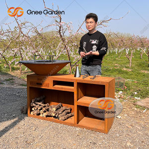 ตะแกรงย่างบาร์บีคิวเหล็กคอร์เทนแบบชนบทสำหรับผู้ที่ชื่นชอบการทำอาหารกลางแจ้ง - Product Image 1