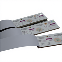Papier à filigrane avec fil de sécurité UV invisible, estampage à chaud, impression de certificat holographique