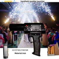 Pistolet à feux d'artifice portatif à piles, sans flamme, à étincelles froides, pour fête d'anniversaire, mariage