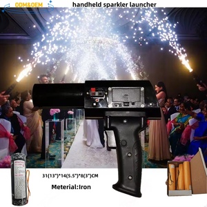 Pistolet à feux d'artifice portatif à piles, sans flamme, à étincelles froides, pour fête d'anniversaire, mariage - Product Image 2