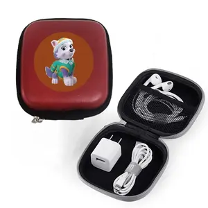 לוגו מותאם אישית קשה נושאת אחסון תיק earbud תיק תיק נייד מיני אווה אוזניות