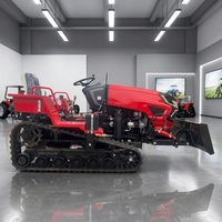 Tracteur Mini-Chenillé KUUGAO en Promotion Usine avec Motoculteur Rotatif 50/60 CV, Moteur CE EURO5 EPA, Transmission par Engrenages 2WD/4WD, Tracteur Haute Précision