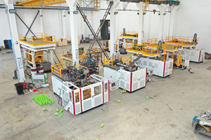 Автоматическая высокоскоростная экструзионно-выдувная машина для производства флаконов из ПП/ПНД объемом 500 мл, 1 л, 2 л для моющих средств и моющих средств для стирки - Product Image 3