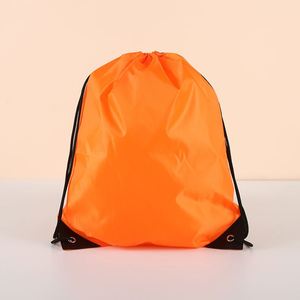 Promotional Wholesale Custom Logo Polyester Nylon 30Cm Shop <b>Backpack</b> <b>Drawstring</b> Bags for Gym Sport - Product Image 3