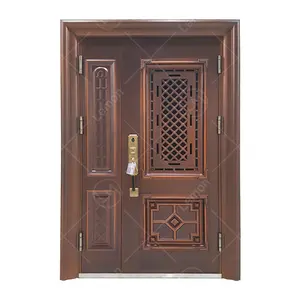 Sıcak satış özel dış ana güvenlik kapısı tasarım güvenlik Metal çelik ön giriş kapısı