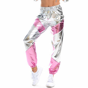 King Mcgreen Star – haut court à capuche pour femme, tenue holographique à effet mouillé, pantalon de survêtement Cargo, survêtement de Sport - Product Image 5