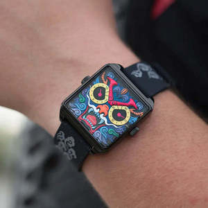 แฮปปี้วอทช์สายหนังลายการ์ตูน<span class=keywords><strong>มังกร</strong></span>ทรราชสายหนังควอทซ์เคลื่อนไหว Miyota นาฬิกาหน้าปัดตัวชี้การเคลื่อนที่ - Product Image 2