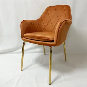 Nordic Style High Back Luxury Furniture Armchair Dinning Chair Lounge Arm Living Room Restaurant Dining Chair Dining Room