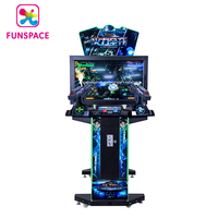 Machine de Jeu de Tir Interactif d'Arcade à Monnayeur pour 2 Joueurs, Divertissement Intérieur