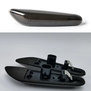 ไฟเลี้ยวด้านข้างแบบ LED เต็มรูปแบบ <span class=keywords><strong>TS2</strong></span> E36 E87 E46 E90 E92 X1ตัวบังโคลนข้างสีเหลืองอำพันไฟ LED ด้านหน้าที่ไหลได้ - Product Image 6