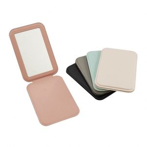 Custom Logo PU Leather Makeup <b>Mirror</b> Ultra-<b>Thin</b> Portable Foldable Travel <b>Mirror</b> for Women Wholesale OEM Cosmetic <b>Mirror</b> - Product Image 3
