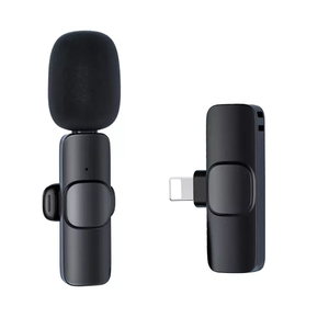 Microfono Lavalier Mamen Plug-Play Wireless con risvolto per registrazione Video Vlog in diretta intervista microfono Wireless K8 - Product Image 6