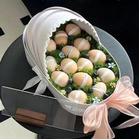 Nouvelle boîte cadeau florale pour berceau de nouveau-né, boîte à fleurs double usage, fournitures d'emballage en gros pour fleuristes