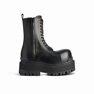 Extra Round Toe Winter 24 Stomper Boots Luxury Calfskin Men Skiwear Calfskin Leather Men Alaska Snow Boots Men's Stomper <strong>Bootie</strong> - Product Image 4