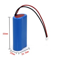Paket Baterai Li-ion Isi Ulang 7.4V 2000mAh 2S1P 18650 dengan Konektor PH 2.0