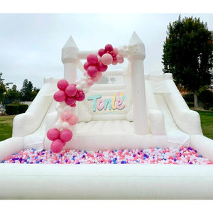 Castello Gonfiabile Bianco con Scivolo, <span class=keywords><strong>Gonfiabili</strong></span> per Feste, <span class=keywords><strong>Parco</strong></span> <span class=keywords><strong>Giochi</strong></span> Gonfiabile - Product Image 3