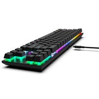 Clavier de jeu filaire AIKUN GX9710 avec rétroéclairage RVB, interrupteurs mécaniques, multimédia, 71 touches, mini claviers portables