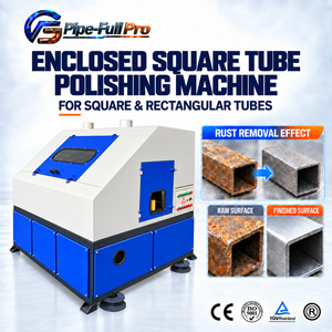 Máquina automática de pulido de tubos cuadrados para líneas de cepillado continuo de acero de canal, hierro angular y barras planas - Product Image 1