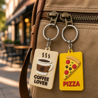 Llaveros Personalizados de Nueva Llegada, Llaveros para Colorear con Logotipo Grabado, Diseño de Dibujos Animados para Regalos Corporativos de Marca