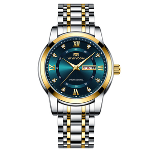 นาฬิกาควอตซ์บุรุษสายสแตนเลสกันน้ำธุรกิจนาฬิกาข้อมือลำลองการออกแบบแฟชั่นหรูหรา - Product Image 4