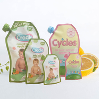Pochettes Doypack à bec verseur de 250 ml, anti-fuite, vides, compressibles, pour voyage, détergent, shampoing, après-shampoing, lotion, savon liquide