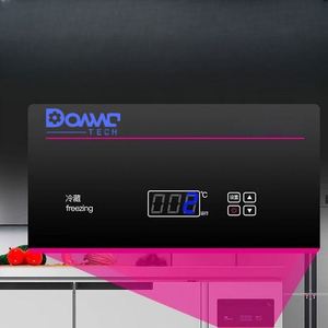 Plan de travail en acier inoxydable personnalisable avec stockage réfrigéré/congelé, idéal pour les cuisines de préparation et une utilisation sous comptoir. - Product Image 2