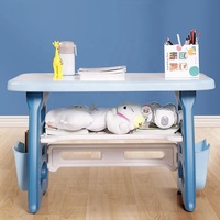 Table et bureau d'étude ergonomique pour enfants avec rangement Kindertafel En Stoelenset Ensemble de bureau pour enfants avec chaise pour salle de jeux