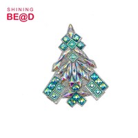 Applique de strass en résine thermocollante couleur AB pour costume de carnaval de Trinidad Hill, garniture thermocollante pour tenue de spectacle