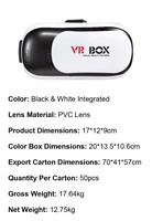 Lunettes VR 3D Whatnot, casque de réalité virtuelle, expérience immersive, boîte de lunettes VR, visionneuse 360°, casque VR intelligent pour jeux et films