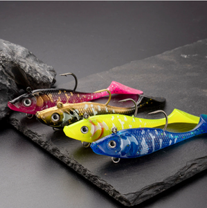 Señuelo de Pesca de Material de PVC con Simulación de Piel Colorida, 110 mm, 140 mm, Señuelo Suave para Pesca de Lubina y Trucha - Product Image 1